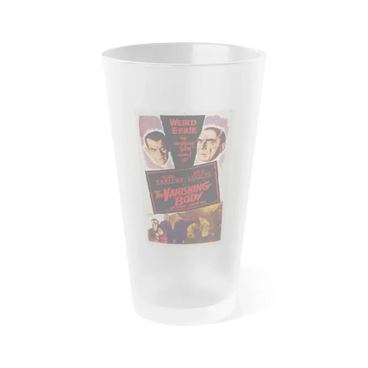 THE VANISHING BODY 1953 Movie Poster - Frosted Pint Glass 16oz 16oz Frosted - Go Mug Yourself