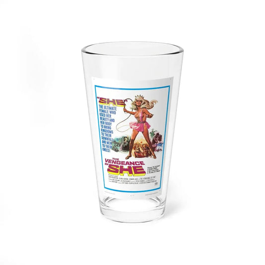 THE VENGEANCE OF SHE 1968 Movie Poster - Pint Glass 16oz 16oz - Go Mug Yourself