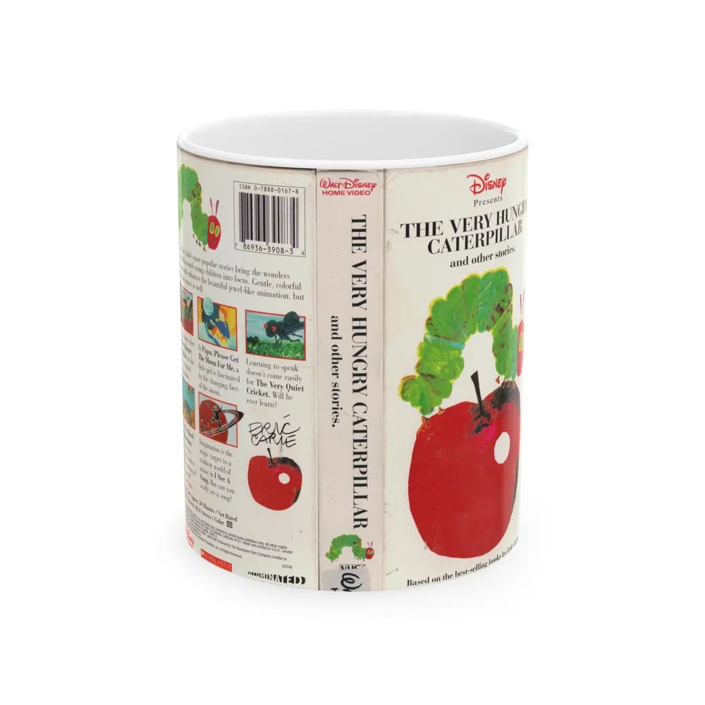 THE VERY HUNGRY CATERPILLAR AND OTHER STORIES DISNEY PRESENTS (VHS COVER) - White Coffee Mug-11oz-Go Mug Yourself