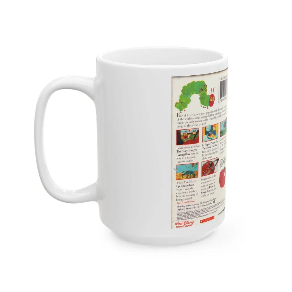 THE VERY HUNGRY CATERPILLAR AND OTHER STORIES DISNEY PRESENTS (VHS COVER) - White Coffee Mug-Go Mug Yourself