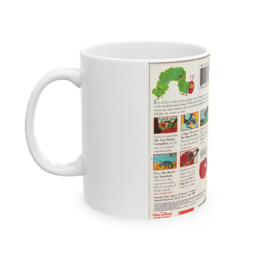 THE VERY HUNGRY CATERPILLAR AND OTHER STORIES DISNEY PRESENTS (VHS COVER) - White Coffee Mug-Go Mug Yourself