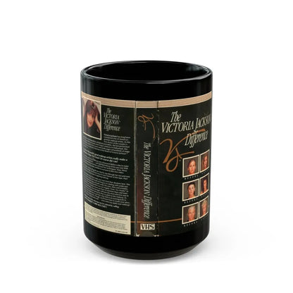 THE VICTORIA JACKSON DIFFERENCE (VHS COVER) - Black Coffee Mug 15oz - Go Mug Yourself