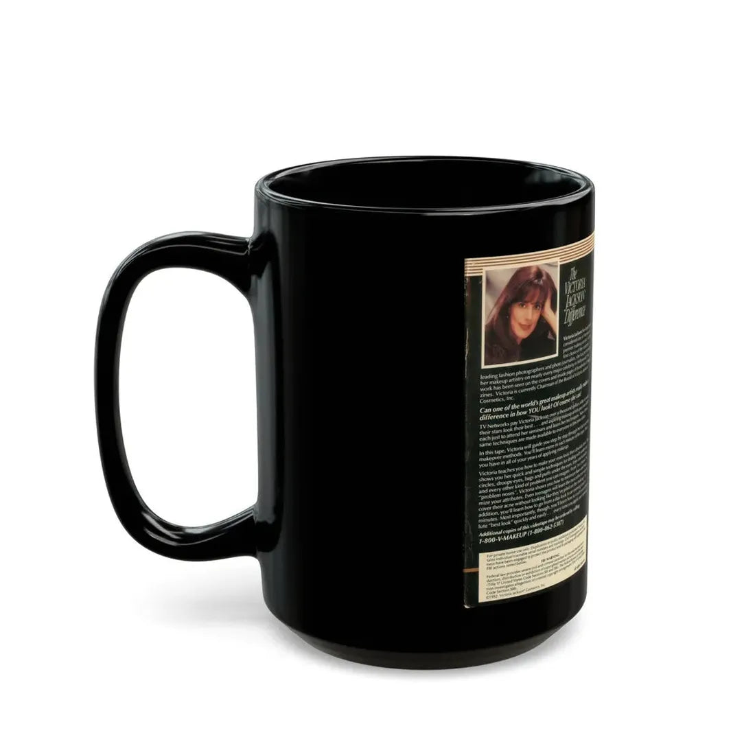 THE VICTORIA JACKSON DIFFERENCE (VHS COVER) - Black Coffee Mug - Go Mug Yourself