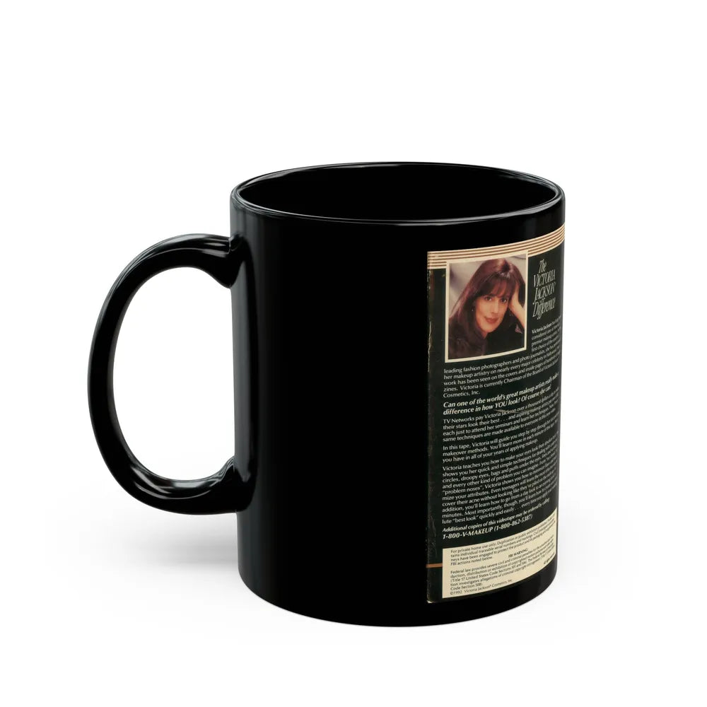 THE VICTORIA JACKSON DIFFERENCE (VHS COVER) - Black Coffee Mug-Go Mug Yourself