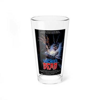 THE VIDEO DEAD 1987 Movie Poster - Pint Glass 16oz-16oz-Go Mug Yourself