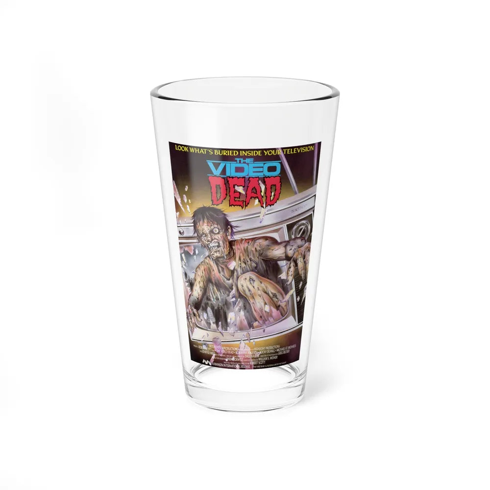 THE VIDEO DEAD (2) 1987 Movie Poster - Pint Glass 16oz-16oz-Go Mug Yourself