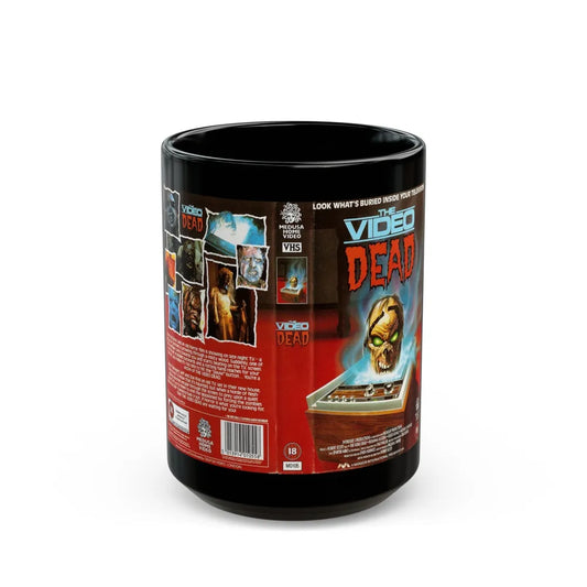 THE VIDEO DEAD (VHS COVER) - Black Coffee Mug-15oz-Go Mug Yourself