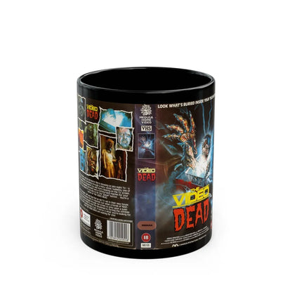 THE VIDEO DEAD VHS COVER (VHS COVER) - Black Coffee Mug-11oz-Go Mug Yourself