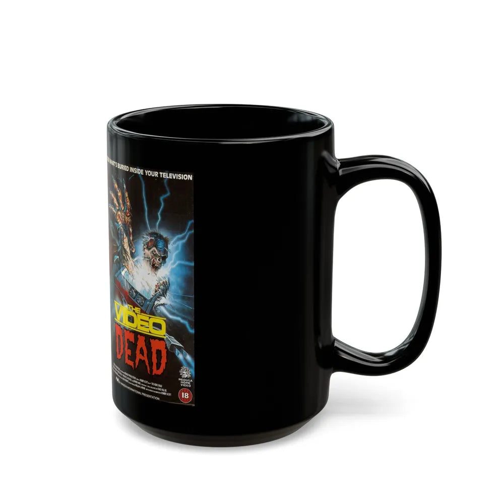 THE VIDEO DEAD VHS COVER (VHS COVER) - Black Coffee Mug-Go Mug Yourself