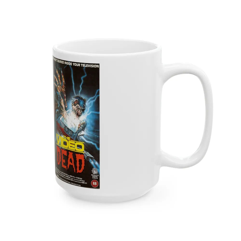 THE VIDEO DEAD VHS COVER (VHS COVER) - White Coffee Mug-Go Mug Yourself