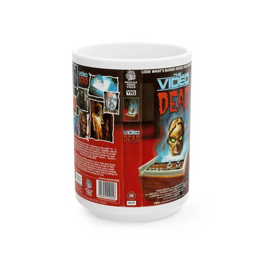 THE VIDEO DEAD (VHS COVER) - White Coffee Mug-15oz-Go Mug Yourself