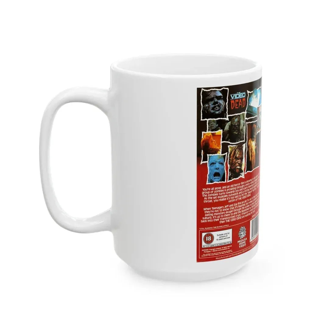 THE VIDEO DEAD (VHS COVER) - White Coffee Mug - Go Mug Yourself