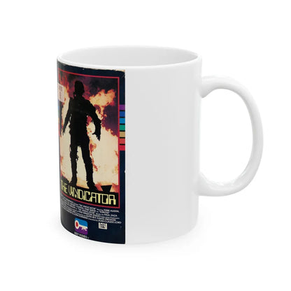 THE VINDICATOR KEY VIDEO (VHS COVER) - White Coffee Mug-Go Mug Yourself