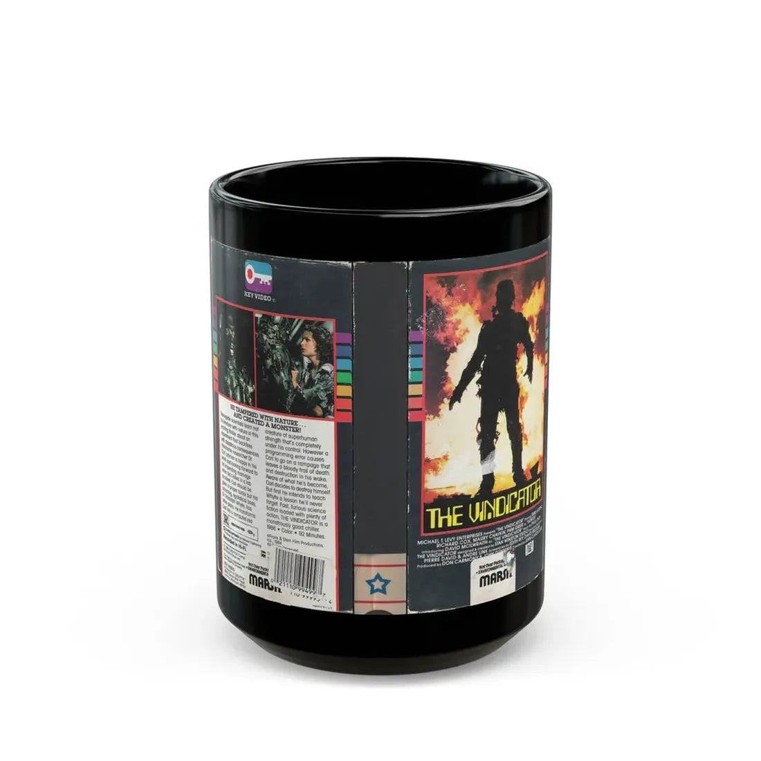 THE VINDICATOR (VHS COVER) - Black Coffee Mug 15oz - Go Mug Yourself