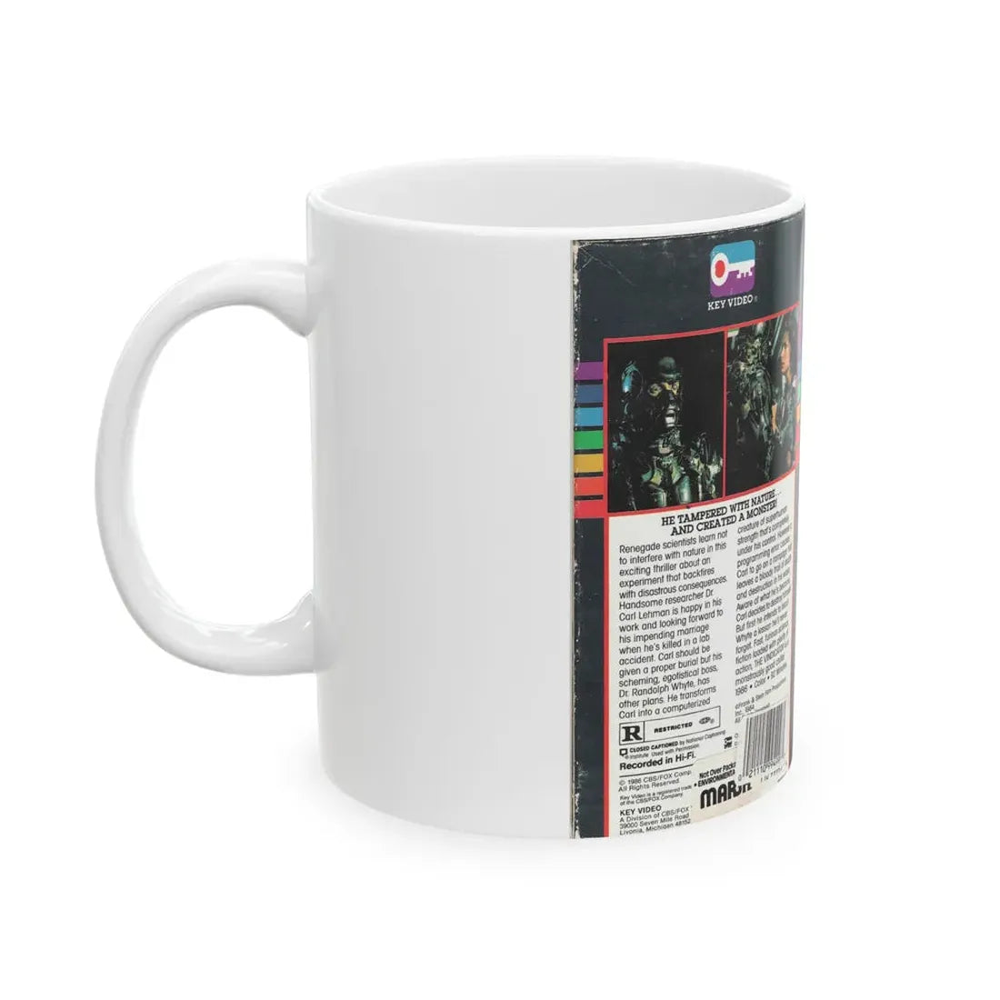THE VINDICATOR (VHS COVER) - White Coffee Mug - Go Mug Yourself