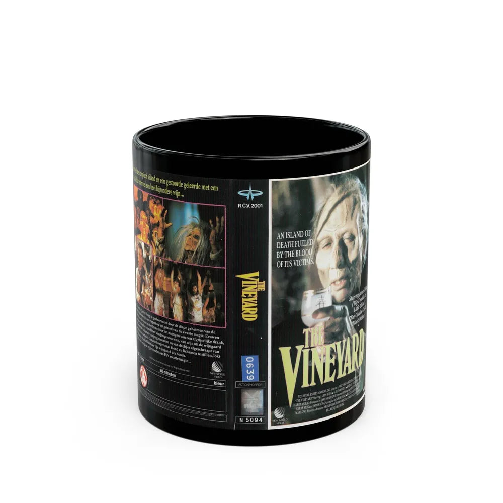 THE VINEYARD GERMAN (VHS COVER) - Black Coffee Mug-11oz-Go Mug Yourself