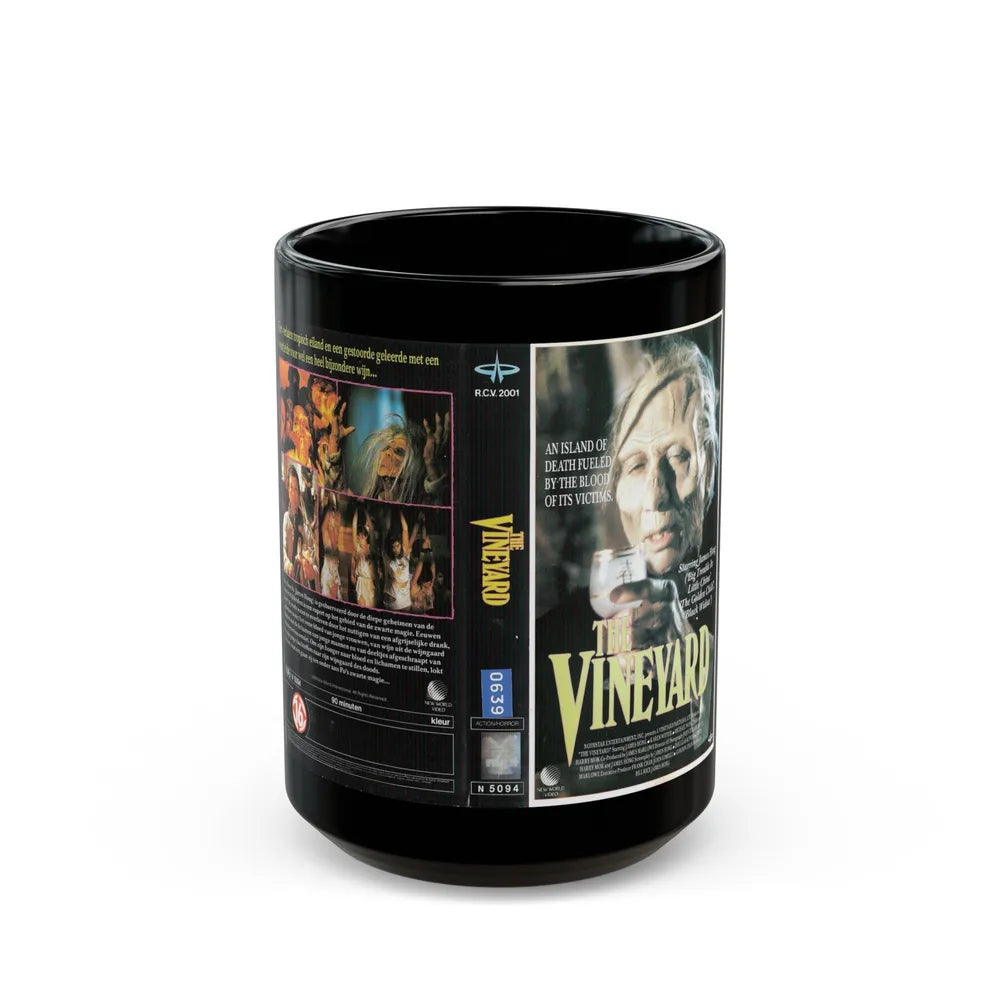 THE VINEYARD GERMAN (VHS COVER) - Black Coffee Mug-15oz-Go Mug Yourself