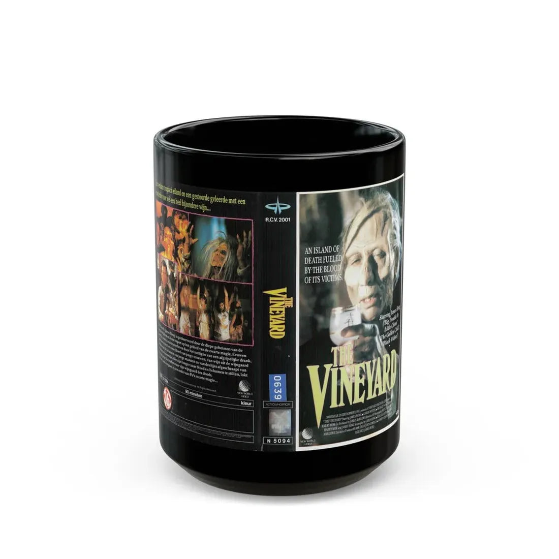 THE VINEYARD GERMAN (VHS COVER) - Black Coffee Mug 15oz - Go Mug Yourself