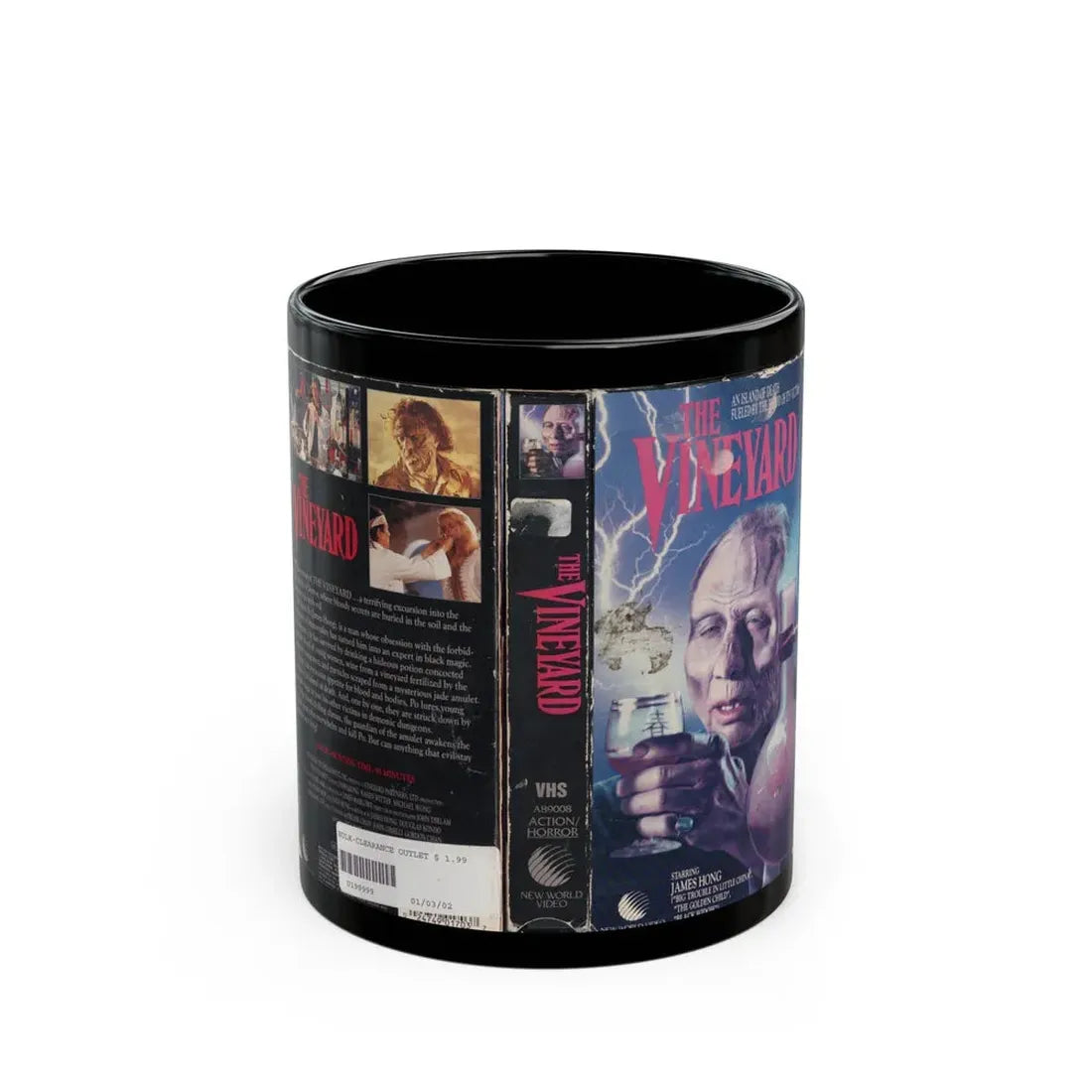 THE VINEYARD (VHS COVER) - Black Coffee Mug 11oz - Go Mug Yourself