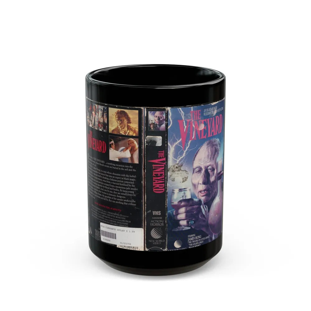 THE VINEYARD (VHS COVER) - Black Coffee Mug-15oz-Go Mug Yourself