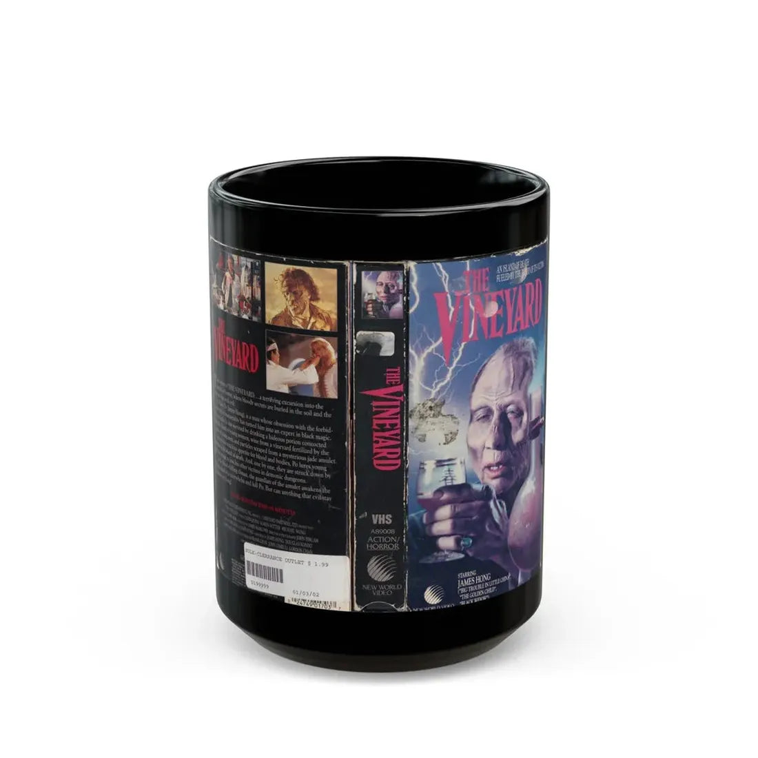 THE VINEYARD (VHS COVER) - Black Coffee Mug 15oz - Go Mug Yourself
