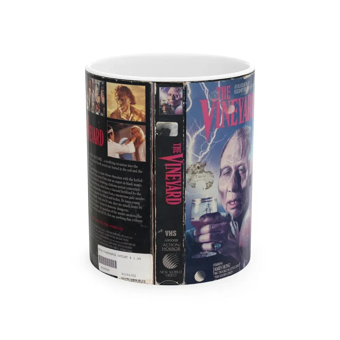 THE VINEYARD (VHS COVER) - White Coffee Mug 11oz - Go Mug Yourself