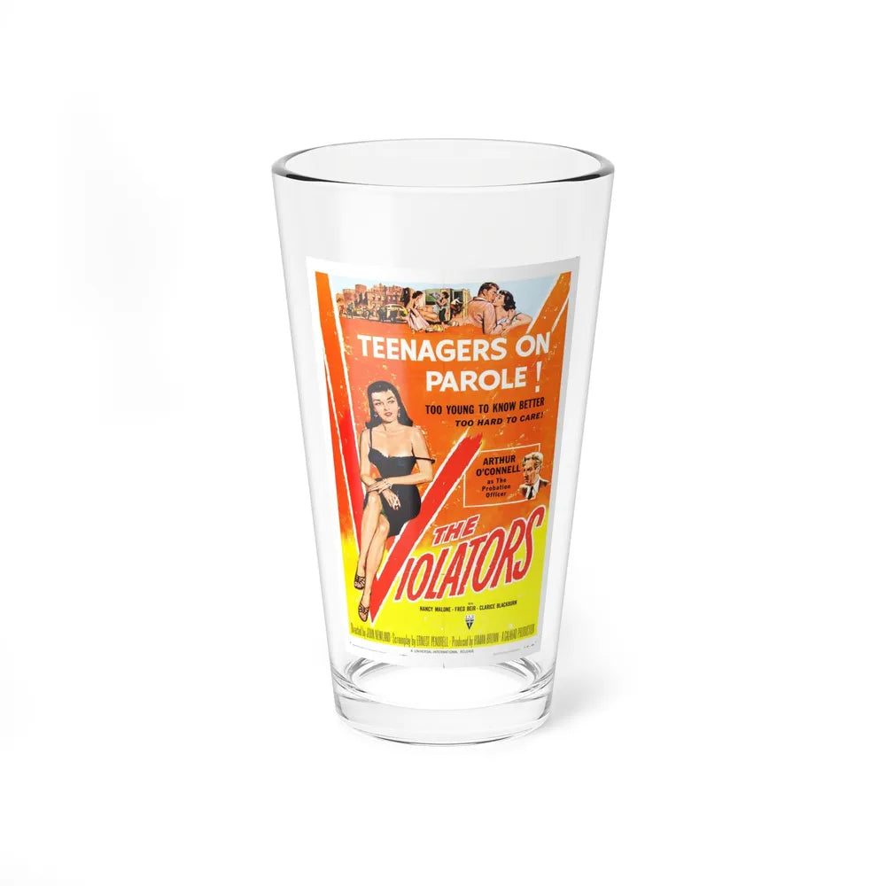 THE VIOLATORS 1957 Movie Poster - Pint Glass 16oz-16oz-Go Mug Yourself