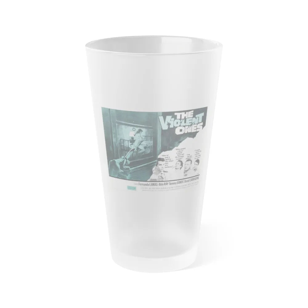 THE VIOLENT ONES 1967 Movie Poster - Frosted Pint Glass 16oz-16oz-Frosted-Go Mug Yourself