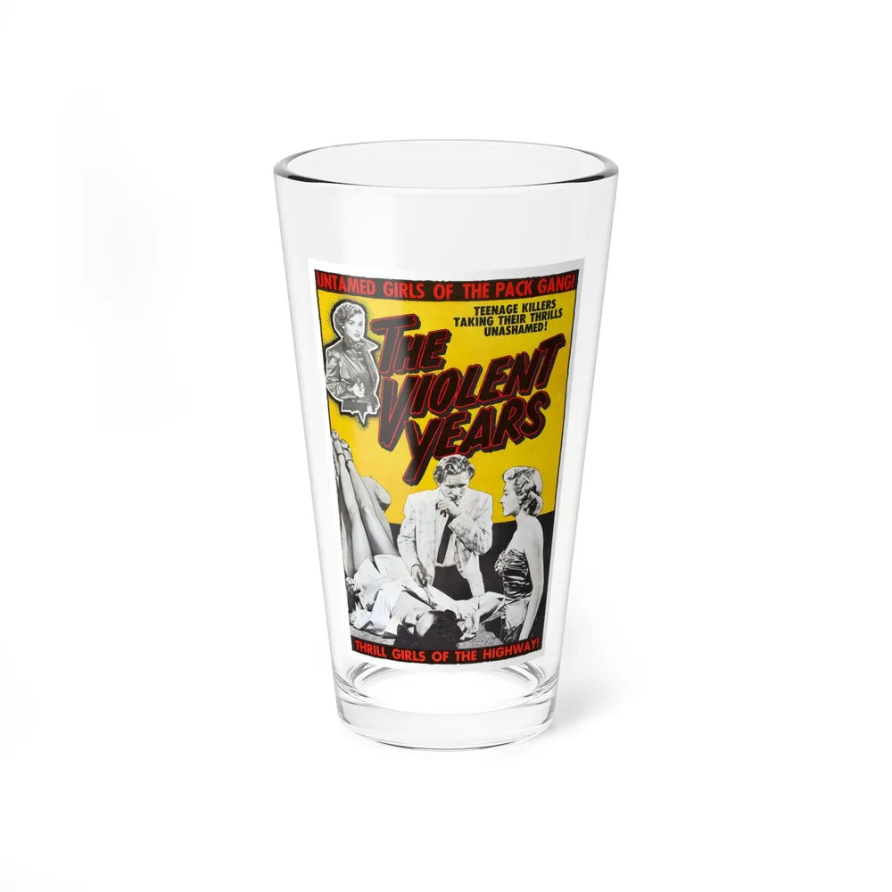 THE VIOLENT YEARS 1956 Movie Poster - Pint Glass 16oz-16oz-Go Mug Yourself