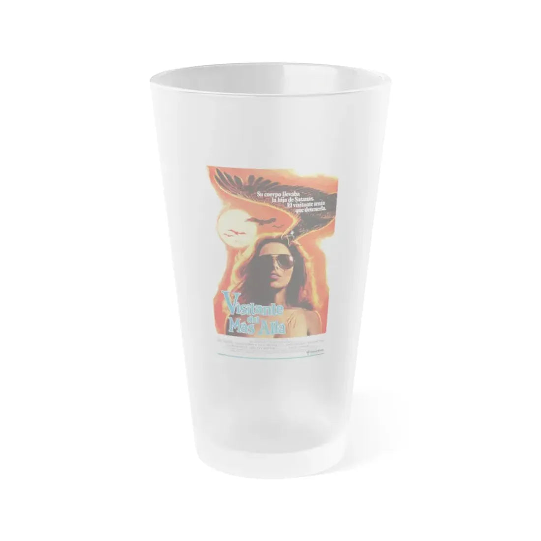 THE VISITOR (SPANISH) 1979 Movie Poster - Frosted Pint Glass 16oz 16oz Frosted - Go Mug Yourself