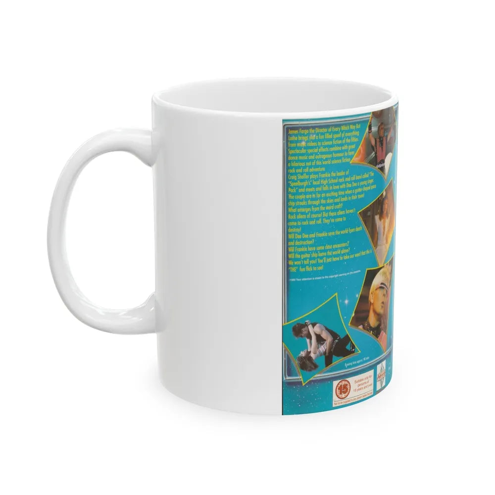 THE VOYAGE OF THE ROCK ALIENS (VHS COVER) - White Coffee Mug-Go Mug Yourself