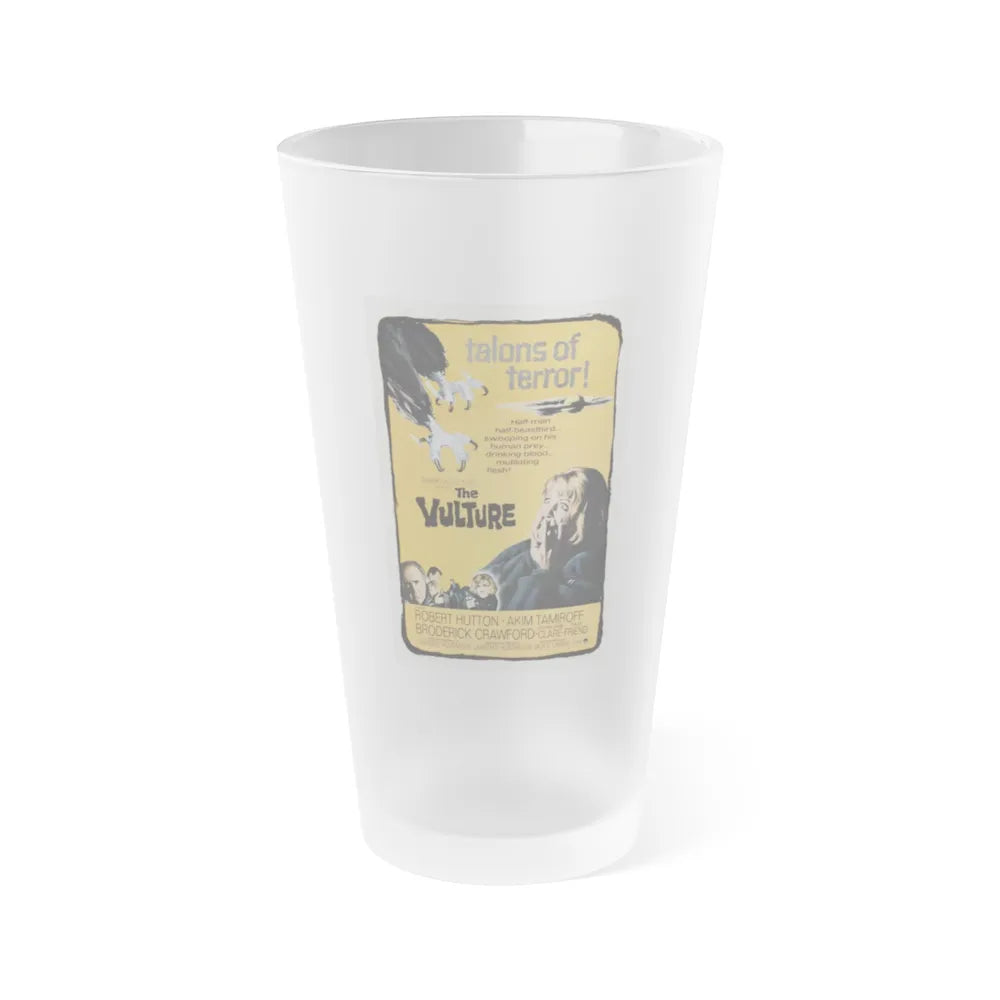 THE VULTURE 1966 Movie Poster - Frosted Pint Glass 16oz-16oz-Frosted-Go Mug Yourself