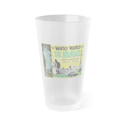 THE WACKY WORLD OF DR. MORGUS 1962 Movie Poster - Frosted Pint Glass 16oz 16oz Frosted - Go Mug Yourself