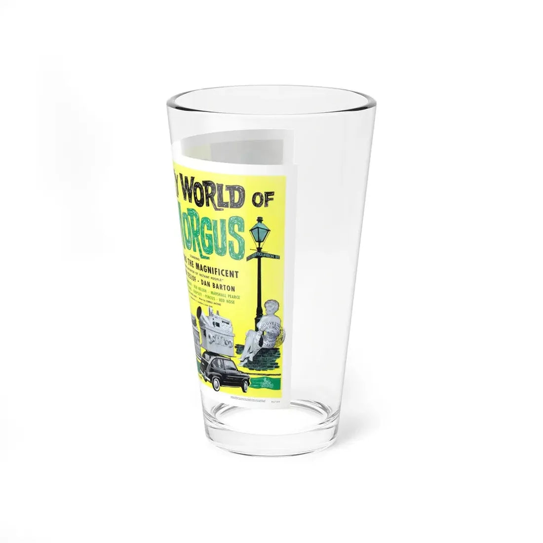 THE WACKY WORLD OF DR. MORGUS 1962 Movie Poster - Pint Glass 16oz - Go Mug Yourself