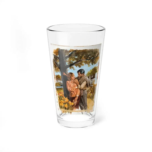 The Waiting Man, Harlequin Romance 2807, Paperback Novel Cover, 1986 - Pint Glass 16oz 16oz - Go Mug Yourself