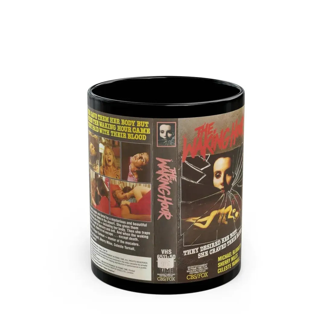 THE WAKING HOUR (VHS COVER) - Black Coffee Mug 11oz - Go Mug Yourself