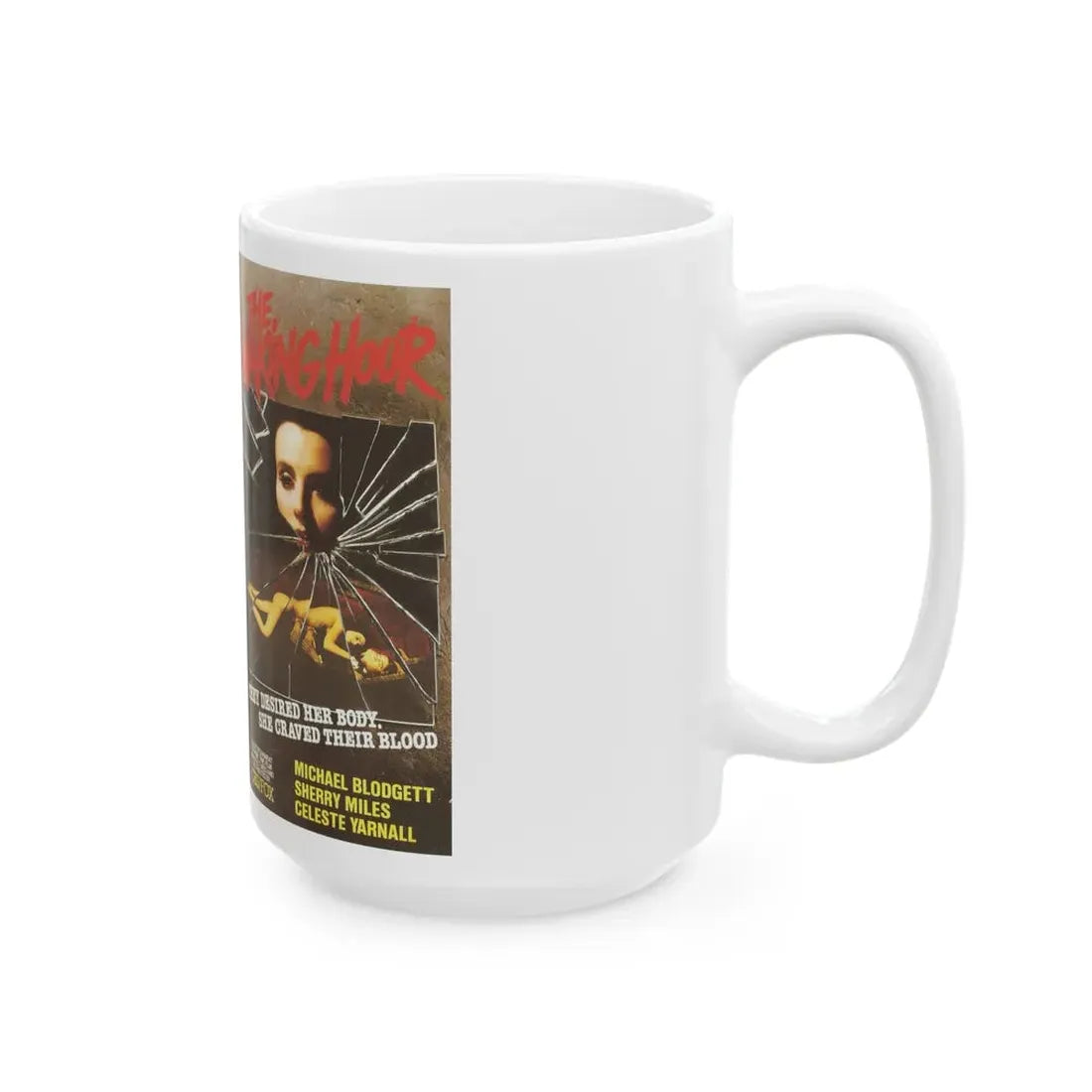 THE WAKING HOUR (VHS COVER) - White Coffee Mug - Go Mug Yourself