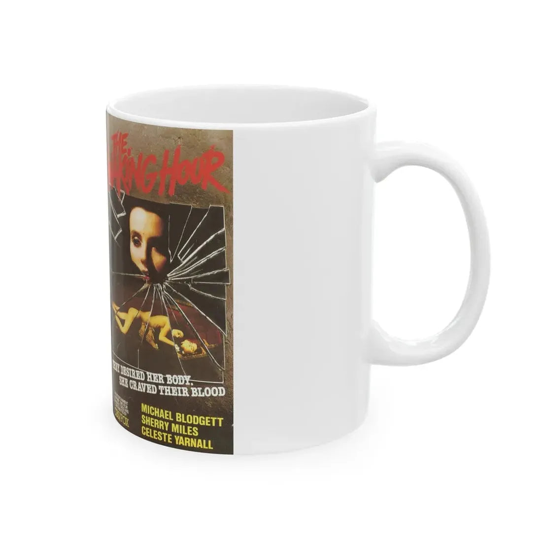 THE WAKING HOUR (VHS COVER) - White Coffee Mug - Go Mug Yourself