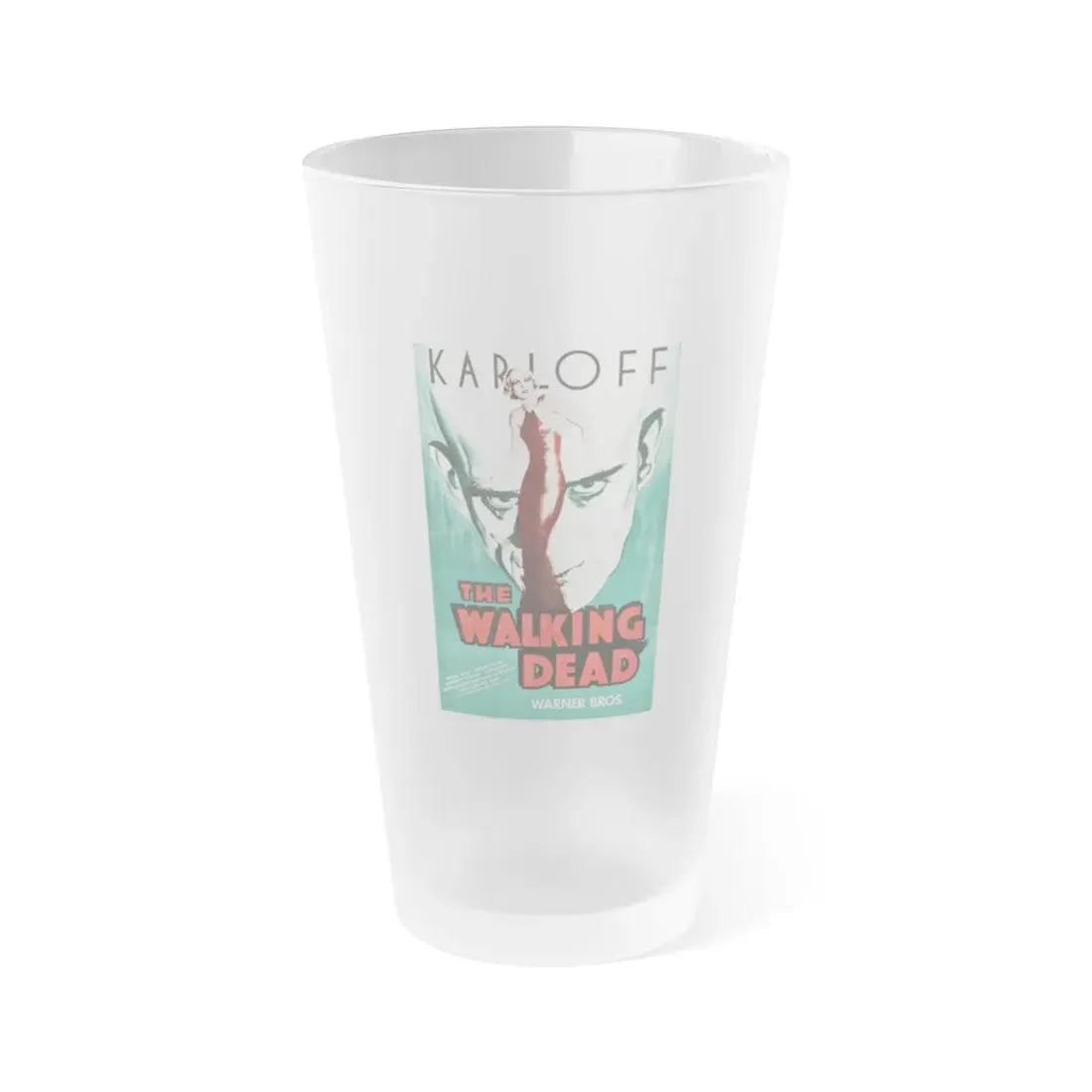 THE WALKING DEAD 1936 Movie Poster - Frosted Pint Glass 16oz 16oz Frosted - Go Mug Yourself