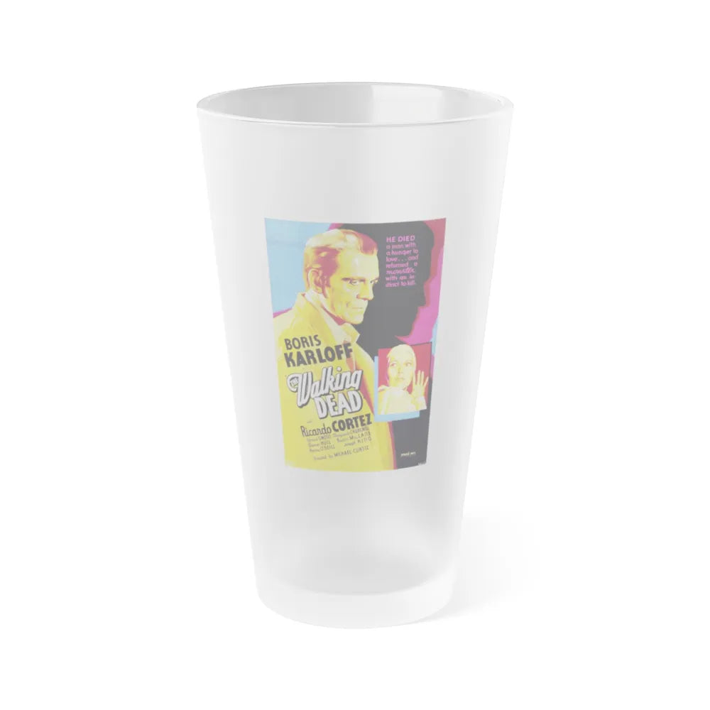 THE WALKING DEAD (2) 1936 Movie Poster - Frosted Pint Glass 16oz-16oz-Frosted-Go Mug Yourself