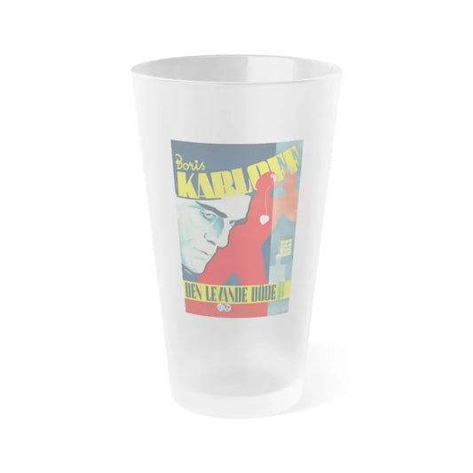 THE WALKING DEAD (SCANDINAVIAN) 1936 Movie Poster - Frosted Pint Glass 16oz 16oz Frosted - Go Mug Yourself