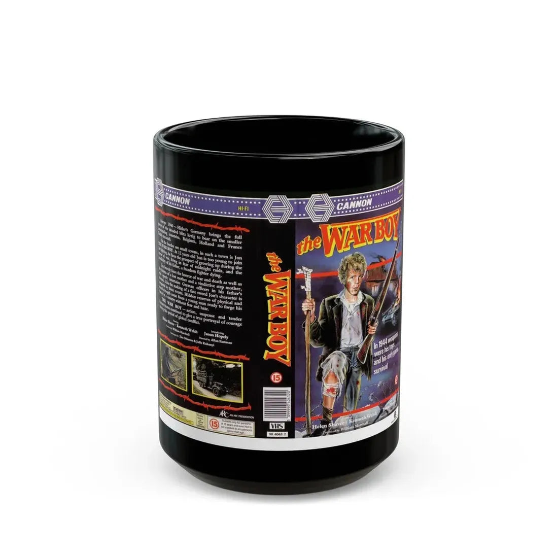 THE WAR BOY (VHS COVER) - Black Coffee Mug 15oz - Go Mug Yourself