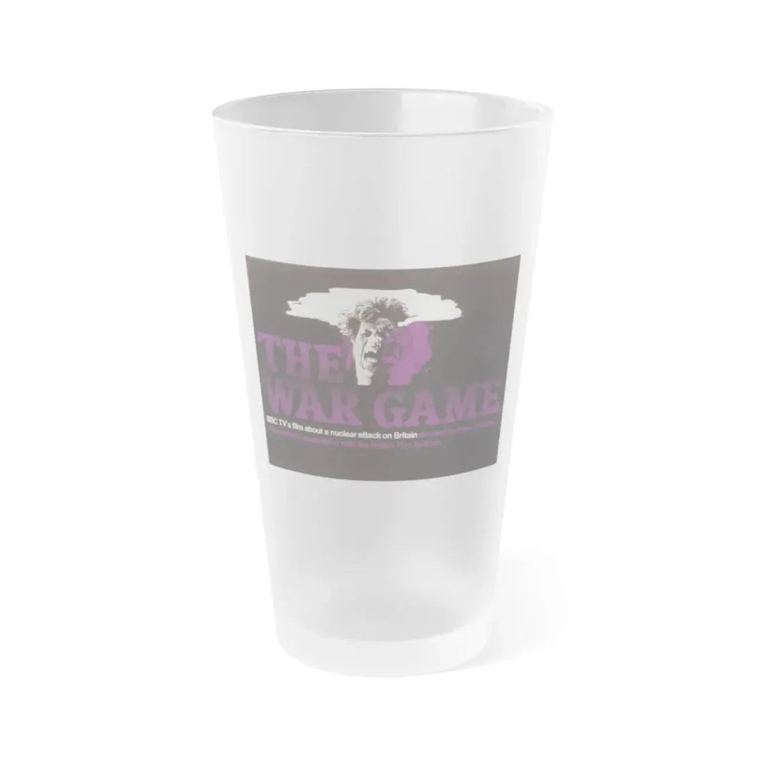 THE WAR GAME 1966 Movie Poster - Frosted Pint Glass 16oz 16oz Frosted - Go Mug Yourself
