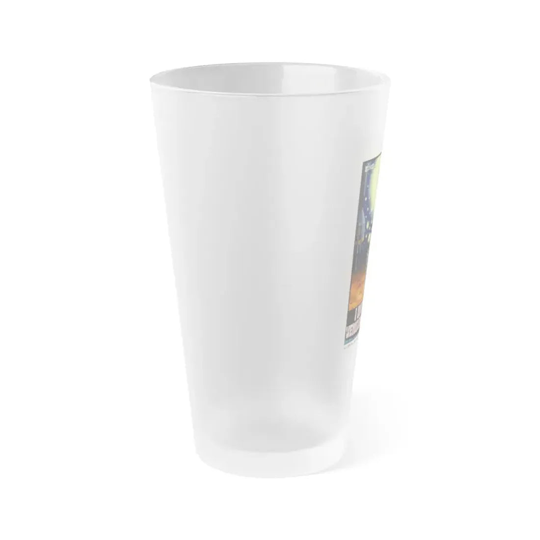 THE WAR OF THE PLANETS 1966 Movie Poster - Frosted Pint Glass 16oz - Go Mug Yourself