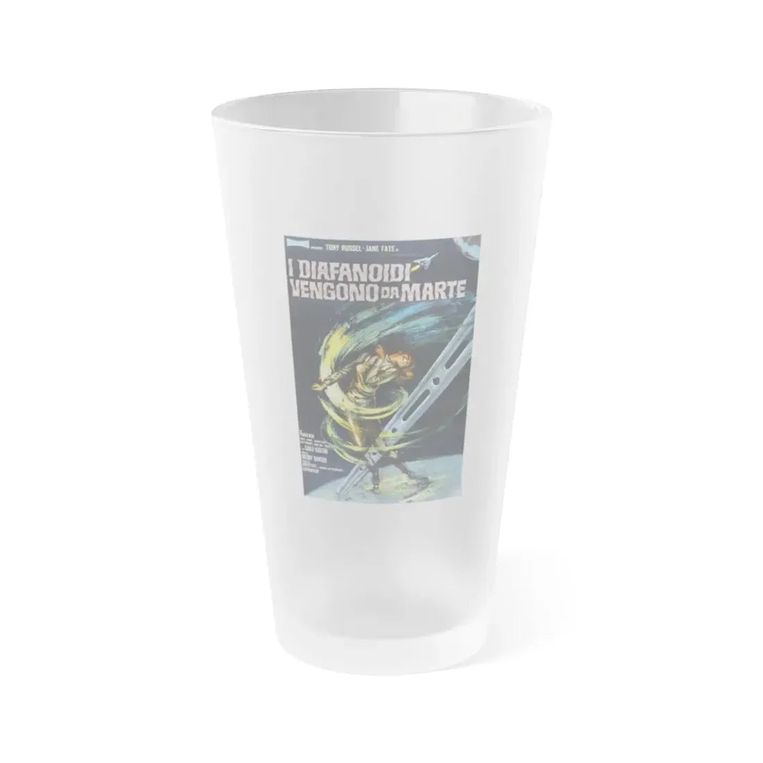 THE WAR OF THE PLANETS (2) 1966 Movie Poster - Frosted Pint Glass 16oz 16oz Frosted - Go Mug Yourself