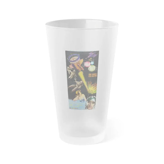 THE WAR OF THE PLANETS (3) 1966 Movie Poster - Frosted Pint Glass 16oz 16oz Frosted - Go Mug Yourself
