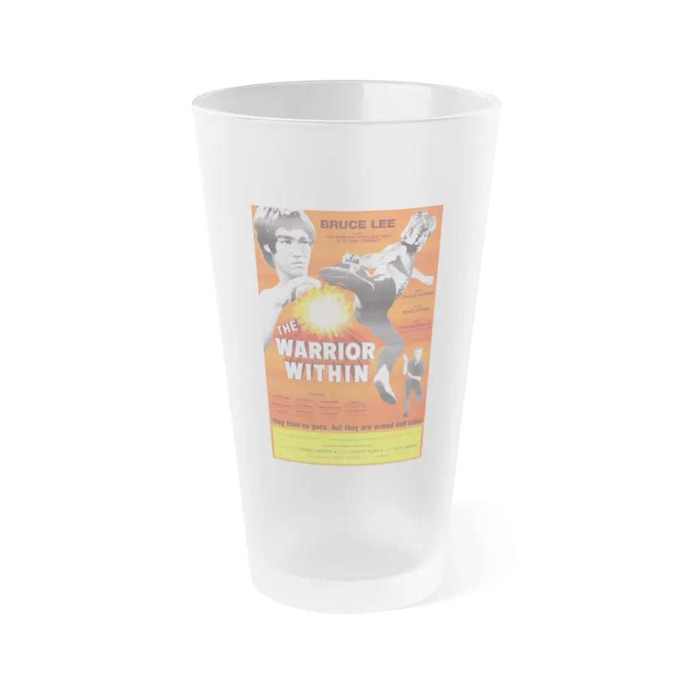 THE WARRIOR WITHIN 1977 Movie Poster - Frosted Pint Glass 16oz-16oz-Frosted-Go Mug Yourself