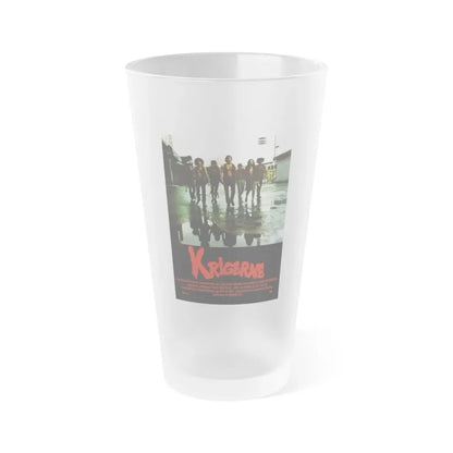 THE WARRIORS (DANISH) 1979 Movie Poster - Frosted Pint Glass 16oz 16oz Frosted - Go Mug Yourself