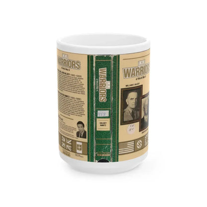 THE WARRIORS OF WORLD WAR 2 (VHS COVER) - White Coffee Mug 15oz - Go Mug Yourself