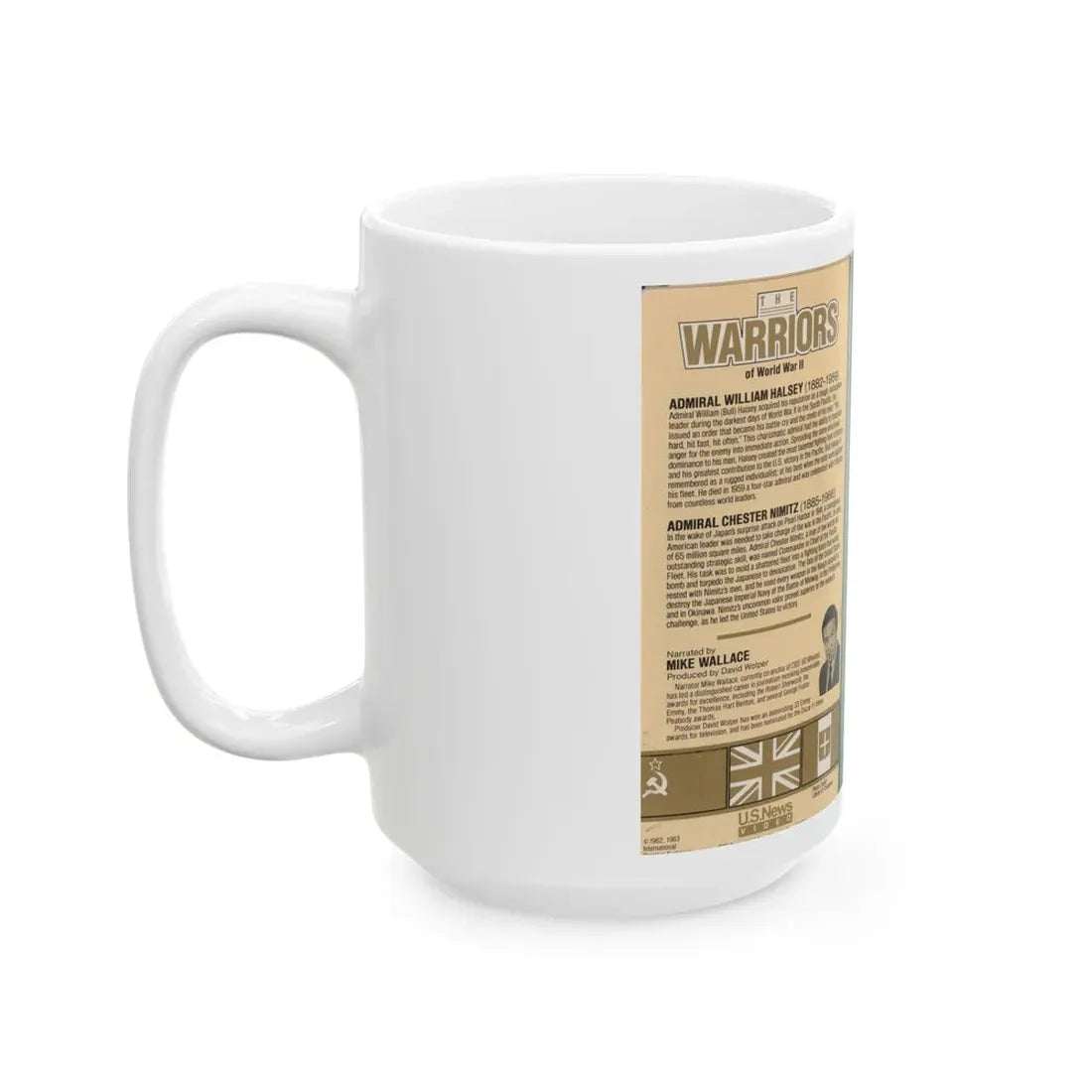 THE WARRIORS OF WORLD WAR 2 (VHS COVER) - White Coffee Mug - Go Mug Yourself